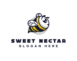 Bee Honey Insect logo design