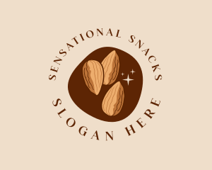 Almond Nuts Snack logo design