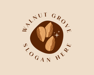 Almond Nuts Snack logo design