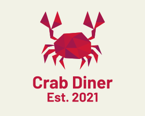 Geometric Red Crab logo