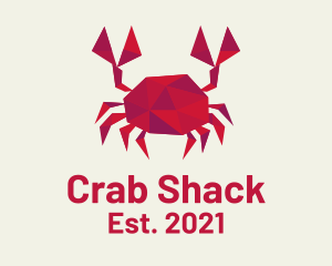 Geometric Red Crab logo