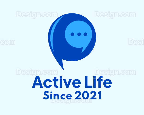 Messaging Chat Bubble Logo