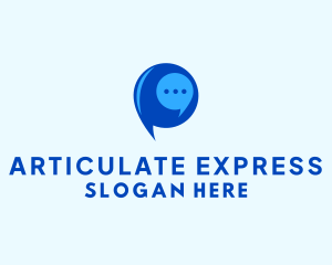 Messaging Chat Bubble logo design