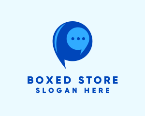 Messaging Chat Bubble logo design