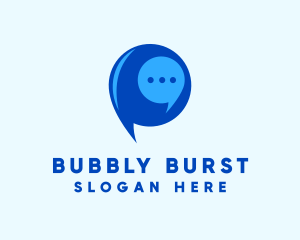 Messaging Chat Bubble logo design