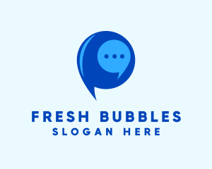 Messaging Chat Bubble logo design