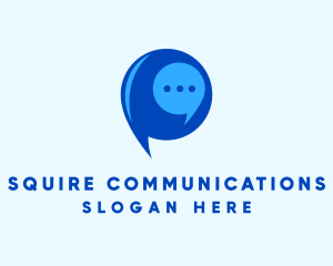 Messaging Chat Bubble logo design