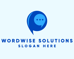 Messaging Chat Bubble logo design