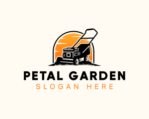 Grass Lawn Mower logo design