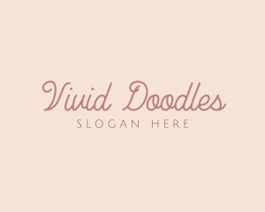 Girly Script Handwriting logo design