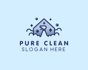 House Bubble Spray Cleaning logo