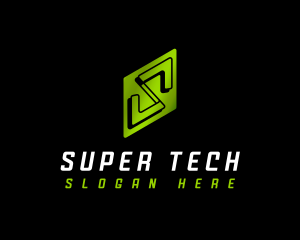 Tech Studio Letter S logo design