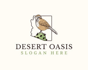 Arizona Cactus Wren logo design