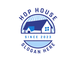 Roof House Residence logo design