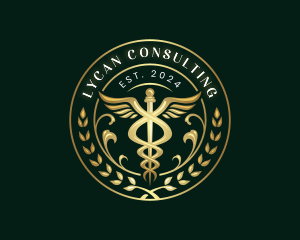 Health Medical Caduceus logo design