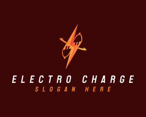 Charging Lightning Plug  logo design