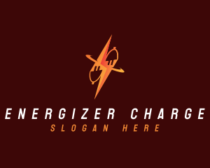 Charging Lightning Plug  logo design