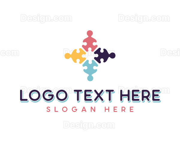 Kindergarten Jigsaw Puzzle Logo