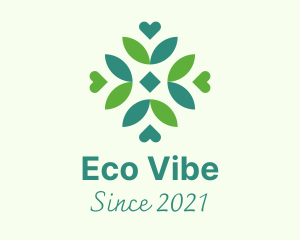 Sustainable Leaf Pattern logo