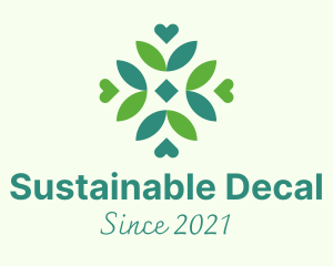 Sustainable Leaf Pattern logo design