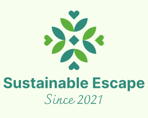 Sustainable Leaf Pattern logo design