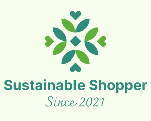 Sustainable Leaf Pattern logo design