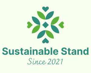 Sustainable Leaf Pattern logo design