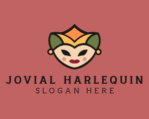 Royal Female Jester logo design