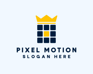 Pixel Grid Royalty logo design