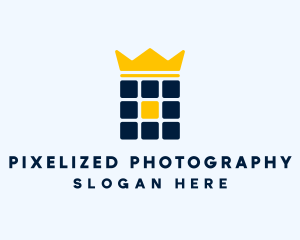 Pixel Grid Royalty logo design