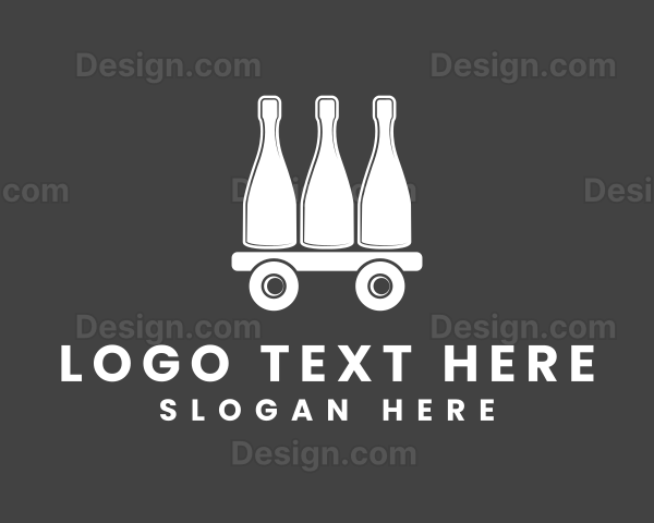 Wine Bottle Cart Logo