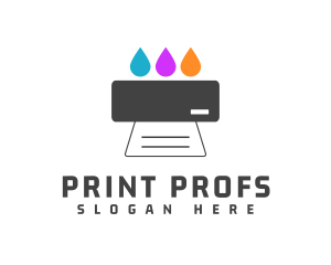 Colorful Ink Printer logo design