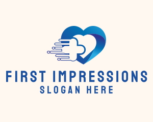 Medical Heart Emergency logo design