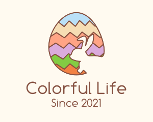 Colorful Easter Egg logo design