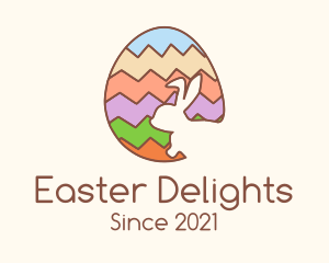 Colorful Easter Egg logo design