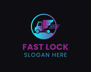 Fast Wing Truck logo design