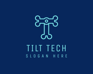 Tech Electronics Letter T logo design