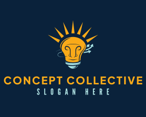Human Bulb Idea logo