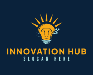 Human Bulb Idea logo