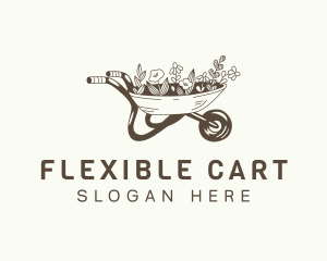 Wheelbarrow Floral Plants logo