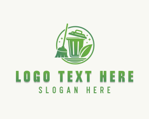 Broom Eco Trash  Logo