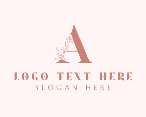 Elegant Leaves Letter A logo