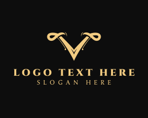 Elegant Boutique Letter V logo