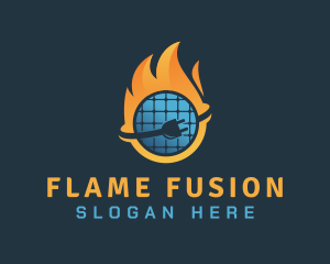 Hot Cold Electricity logo design