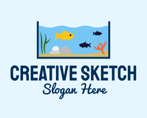 Fish Tank Aquarium logo design