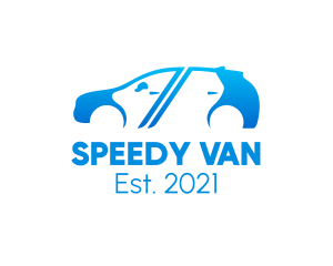 Blue Van Driver  logo