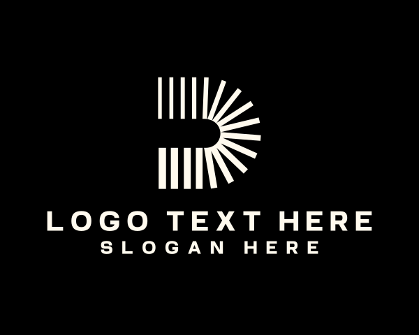 Black And White logo example 1