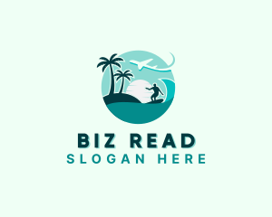 Holiday Beach Surfing logo design