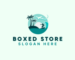 Holiday Beach Surfing logo design