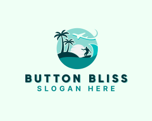 Holiday Beach Surfing logo design